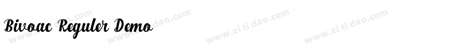 Bivoac Reguler Demo字体转换